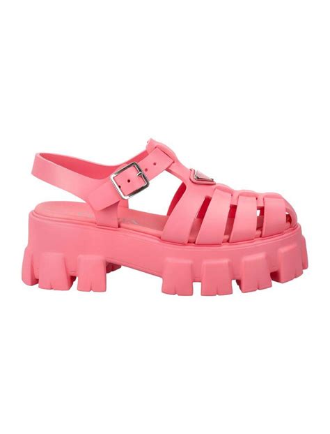 prada foam sandals|prada women's high heeled sandals.